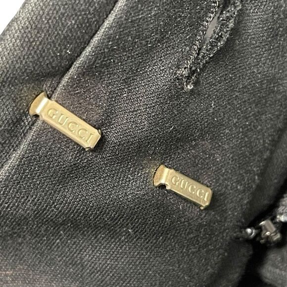 Gucci Black Straight Leg Pants with Buckle - Picture 6 of 10